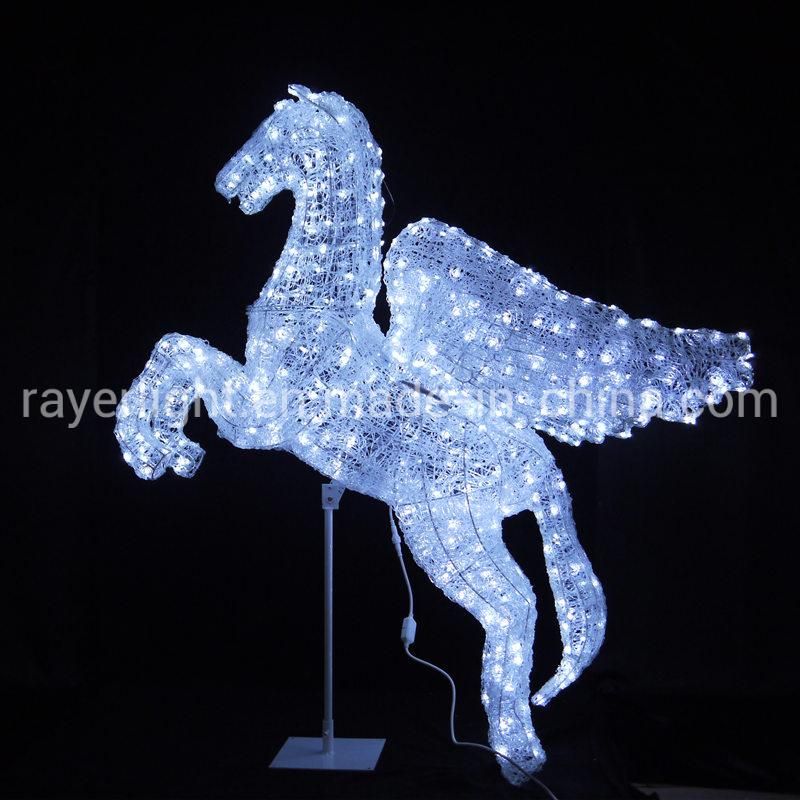 Kinder Garden Theme Park Outdoor Decoration Unicorn LED Christmas Light