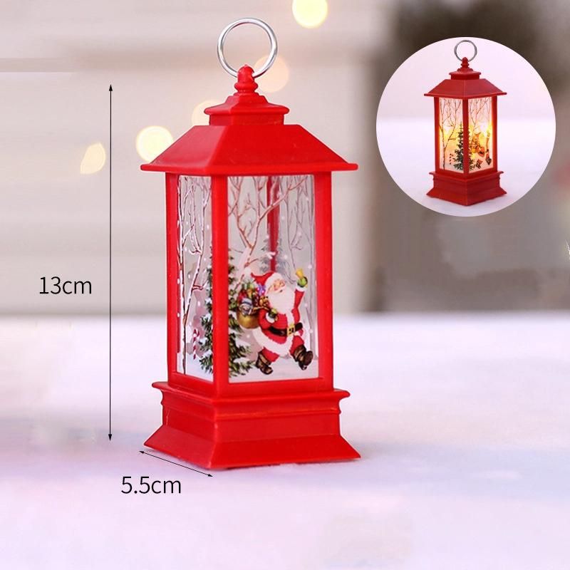 Vintage LED Lantern Lights Holiday Ornaments Christmas Decoration