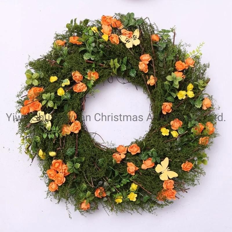 New Design Quality Spring Autumn Wreath for Holiday Wedding Party Halloween Decoration Supplies Ornament Craft Gifts