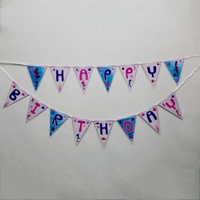 Festival Decoration Triangle Shape Bunting String Flag