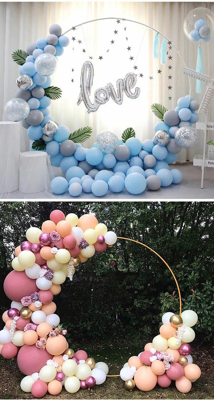 Qianxi DIY Round Arch Stand Backdrop Wedding Backdrop for Party Wedding Decor