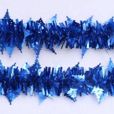 Christmas Tree Tinsel Garland Bar Glitter Ribbon Garland Xmas Tree Ornaments Snowflake Gold Cane Tinsel Party Decoration