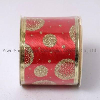 Christmas Ribbon Decor for Holiday Wedding Party Decoration Supplies Hook Ornament Craft Gifts