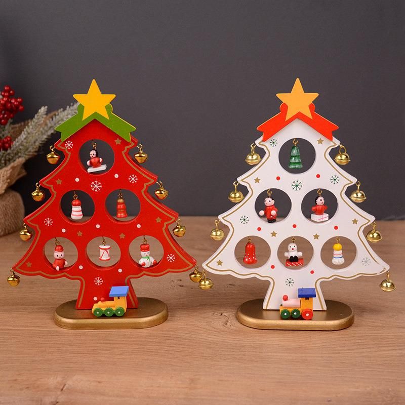 Christmas Decorations Christmas Tree Decorations Wooden Tabletops Decorate Christmas Gifts