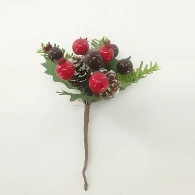 Plastic Christmas Artificial Flower Christmas Decoration