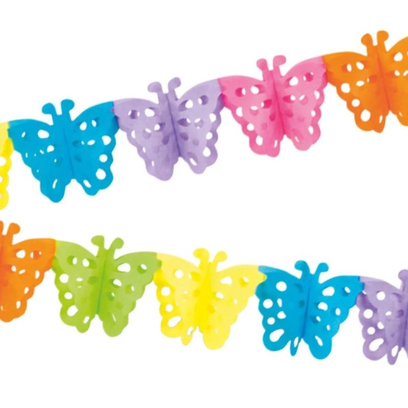 Colorful Hawaii Petal Banner 3D Garland Decoration for Wedding Birthday Party Paper Flowers Pull Flag