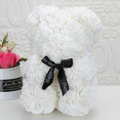 Heart Bear Wedding Party Decoration Valentine Girlfriend PE Gift Box Bear Rose