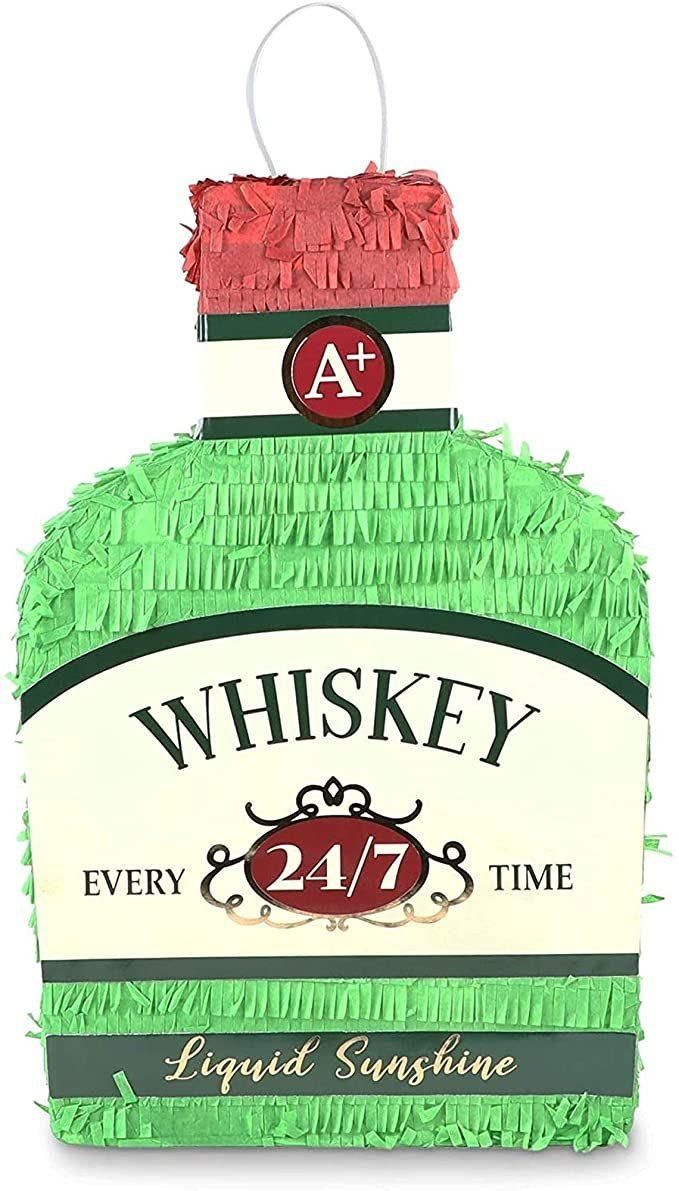 Whisky Bottle Pinata (16.5 X 11 Inches)
