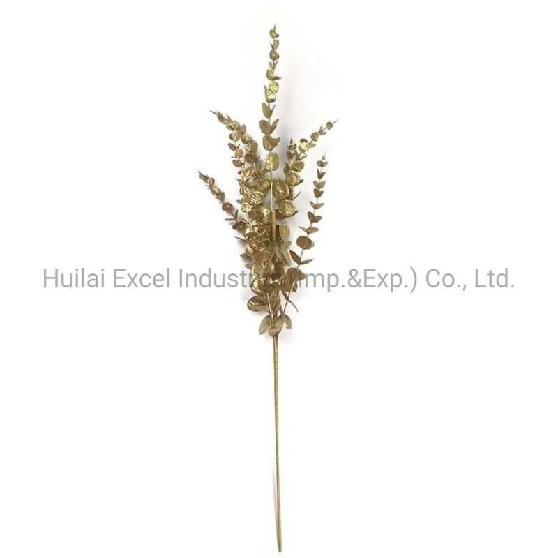 Glitter Floral Eucalyptus Pick Decoration Leaf Pick Eucalyptus Leaves Branches