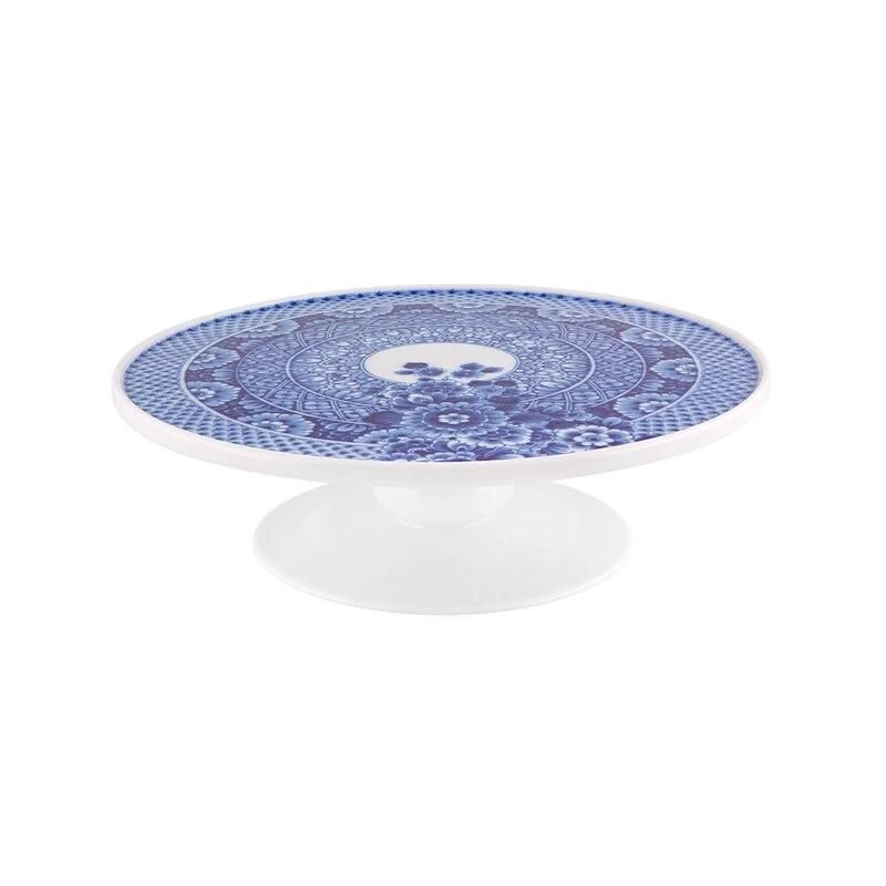 Chinese Ceramic Blue and White Plate Porcelain Cake Stand