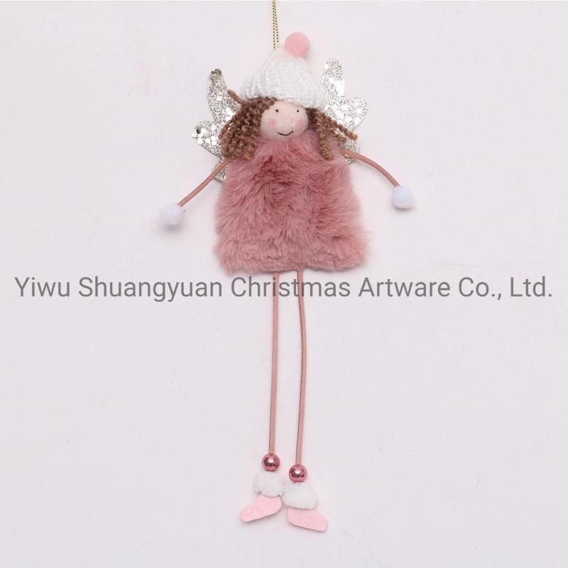 New Design High Sales Christmas Hanging Angel for Holiday Party Decoration Supplies Hook Ornament Craft Gifts