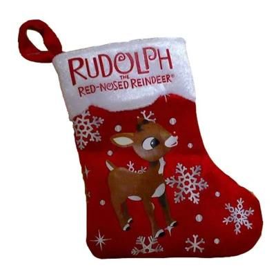 OEM Design Red Cotton Christmas Stocking