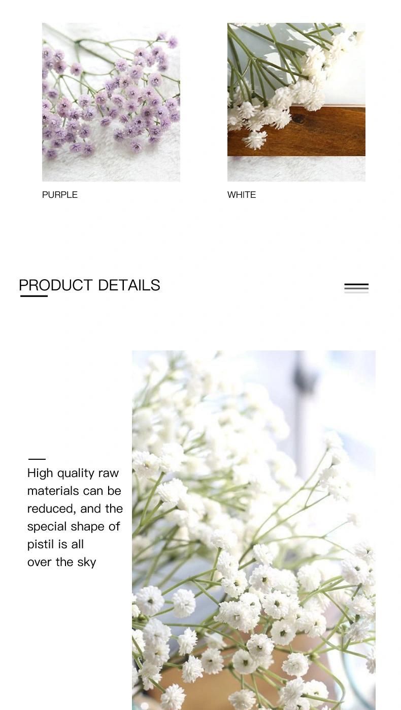 Decorative Plastic Artificial Gypsophila Babysbreath Flower for Wedding