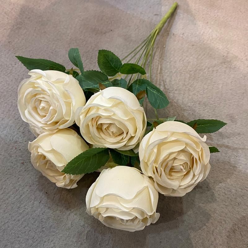 Dia8cm High Quality Roses Artificial Flowers Single Stem Flowers Rose for Wedding Decoration