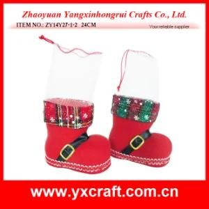 Christmas Decoration (ZY14Y27-1-2 24CM) Christmas Fabric Gift for Christmas