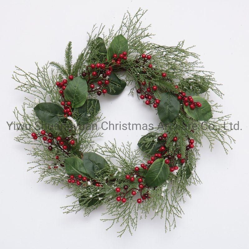 Christmas New Wreath for Holiday Wedding Party Decoration Supplies Hook Ornament Craft Gifts