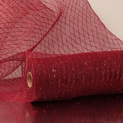 Colored Thread Metallic 10&prime;&prime; Deco Mesh for Wholesale