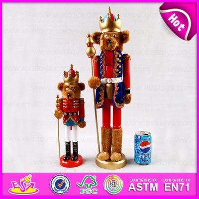 2015 Unique Christmas for Kids Toy, Cute Wooden Christmas Toy Wooden Nutcracker, Promotion Christmas Gift Toy Wholesales W02A063
