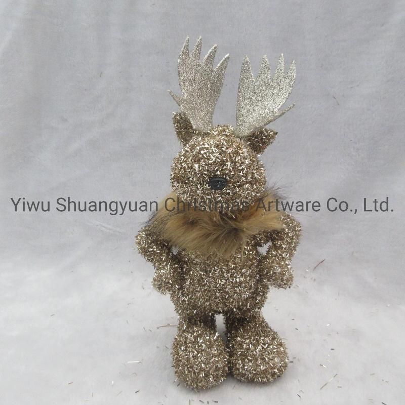 Stand Animal Christmas Ornaments Merry Christmas Ya Filthy Animal Deer Decoration