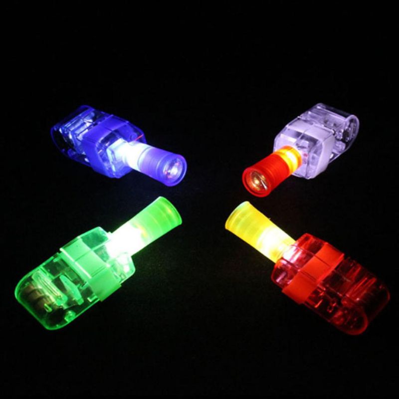 LED Light Finger Lamp Magic Projector Flashlight Toys for Children