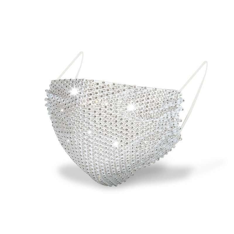 Women Luxury Rhinestone Diamond Face Party Mask for Christmas Decoration