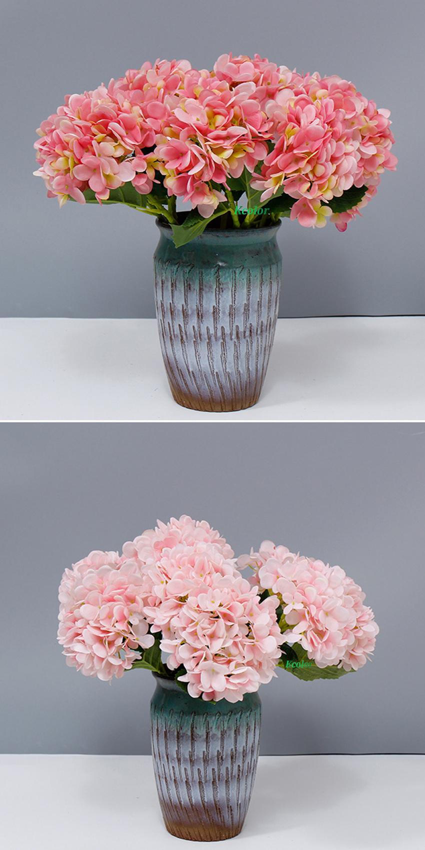 Wholesale Silk Wedding Artificial Flower Hydrangea for Home Decoration
