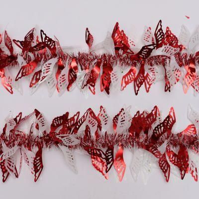 Factory Direct Sale Red Color 200cm Christmas Pet Tinsel