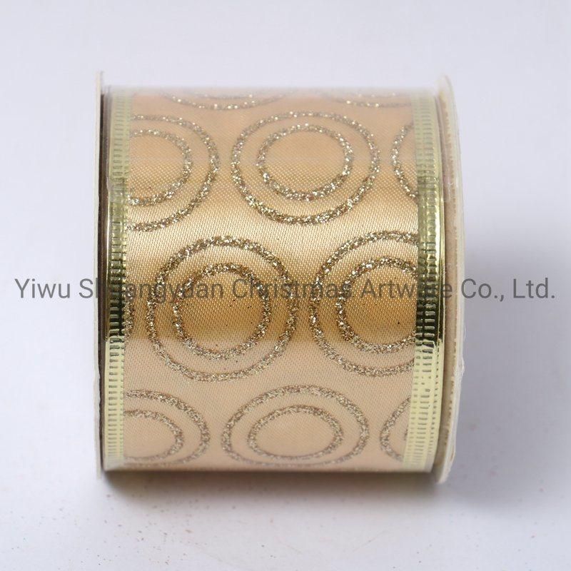 Christmas Ribbon Decor for Holiday Wedding Party Decoration Supplies Hook Ornament Craft Gifts