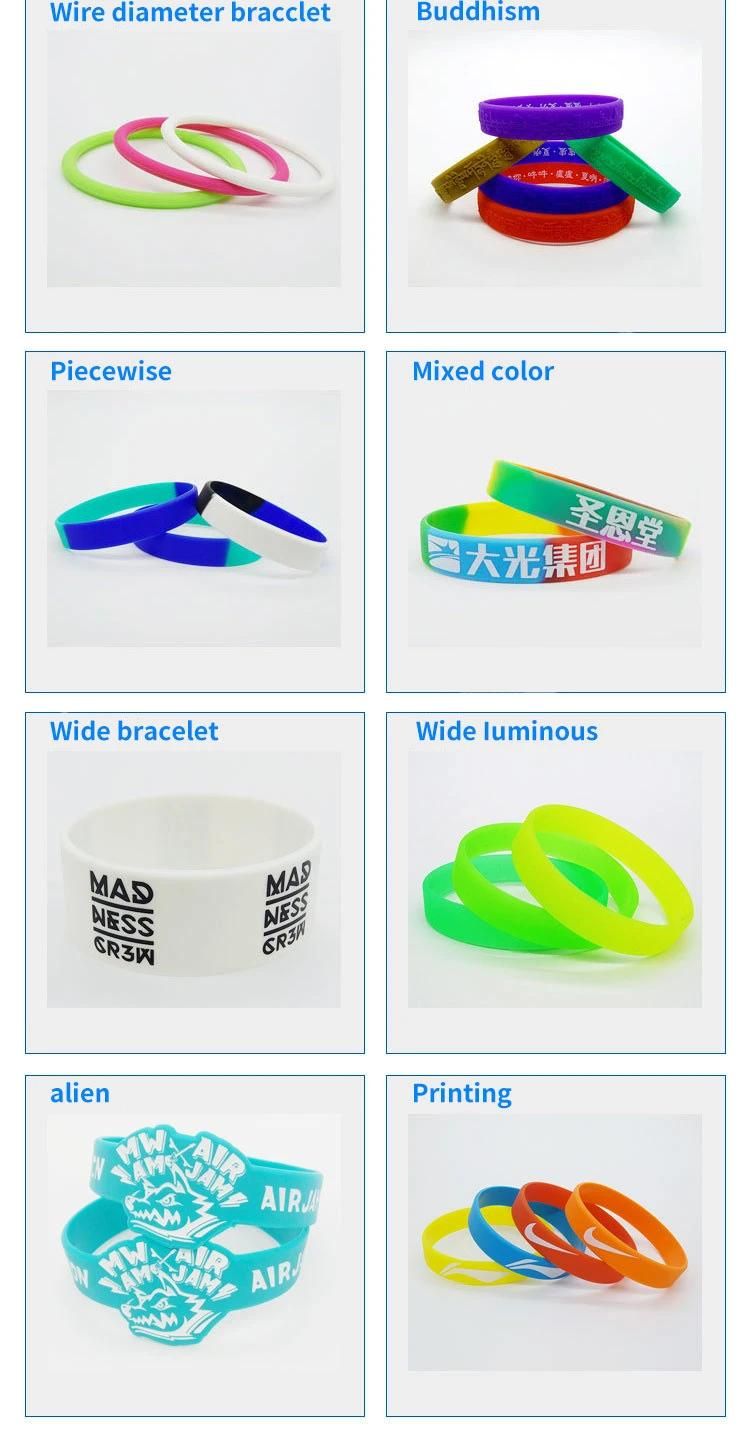 Silicone Promotional Christmas Gift Bracelets and Wristbands