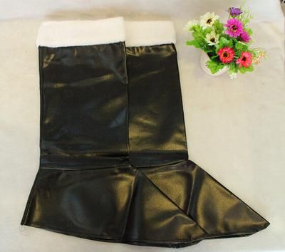 Promotional christmas Gifts Cheap Christmas Santa Claus Boots Fashion Plastic Santa Boots