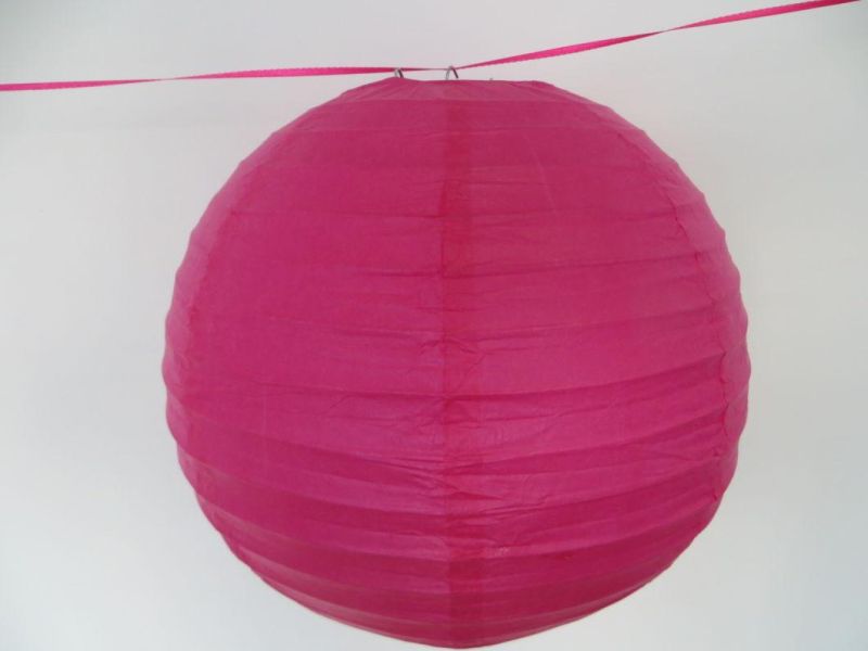 Wholesale White Hanging Round Paper Lantern for Party Decoration Wedding