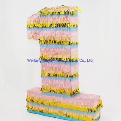 Children Birthday Party Supplies Number Pinata