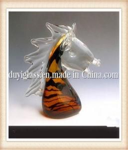 Animal Brown Horse Head Glass Craft for Decoration