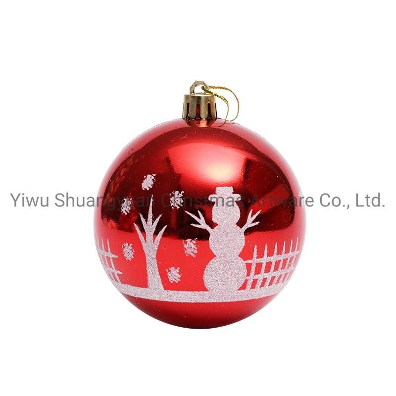 2020 New Design High Sales Christmas Shiny Painted Ball for Holiday Wedding Party Decoration Supplies Hook Ornament Craft Gifts