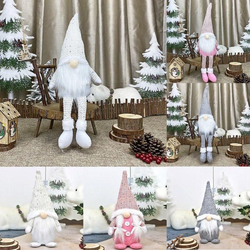 Dropshipping New Christmas Decorations Faceless Old Man Doll Window Decoration