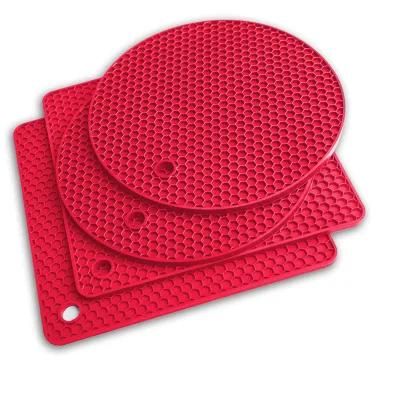 Silicone Trivet Mats Set of 2 Food Grade Silicone Food Dining Table Mat Pot Pad