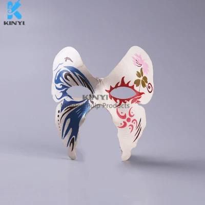 Accept Customized Paper Halloween Mask, Beautiful Butterfly Paper Mask, Eco-Friendly Paper Mask
