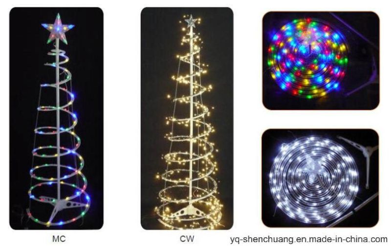 Fairy Spiral LED Christmas Tree with Battery Operated Sc-Stl