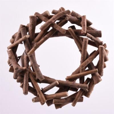 BSCI Handmade Home Autumn Decor Wooden Decoration Fall Wreath