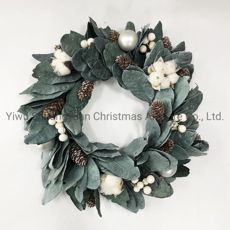 Christmas New Design Wreath for Holiday Wedding Party Decoration Supplies Hook Ornament Craft Gifts