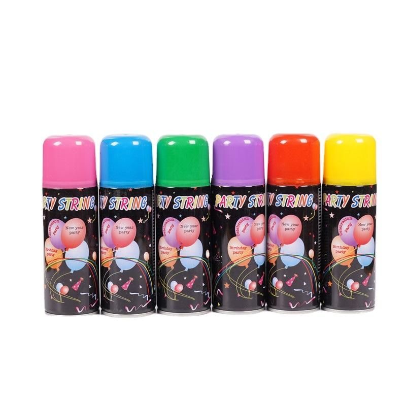 Biodegradable Colorful Spray Silly String for Wedding Party Festival Celebration