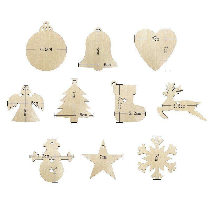 Cool and Fashion 2021 Christmas Tree Sublimation Blanks Decoration (MDF)