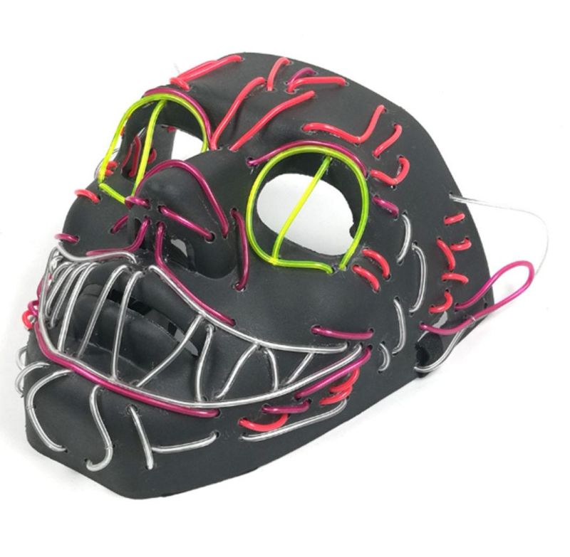 New Design Cool Light up EL Wire Cat Mask