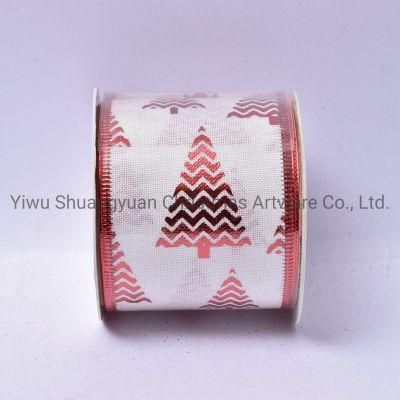 Christmas Ribbon Decor for Holiday Wedding Party Decoration Supplies Hook Ornament Craft Gifts