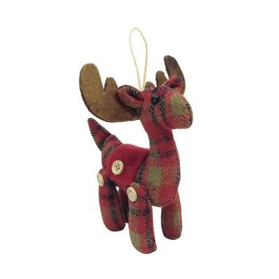 Wholesale Small Reindeer Tree Decor Supplies 3D Ornaments Christmas Decoration