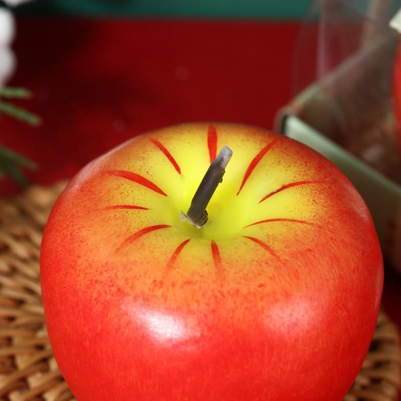 Romantic Holiday Red Apple Candle Christmas Eve Christmas Small Gift Big Fruit Shape Gift