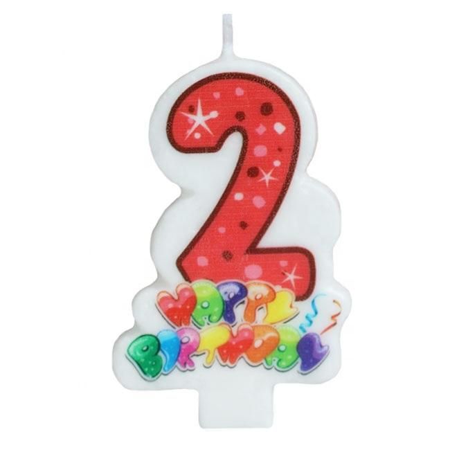 High Quality Happy Numbered Birthday Cake Candles