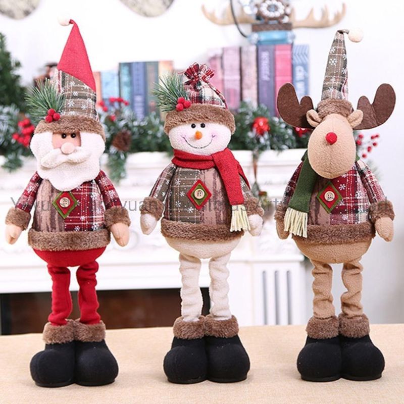 Amazon Hotsale Christmas Snowman Ornament Hanging Snowman Decoration Doll Christmas Tree