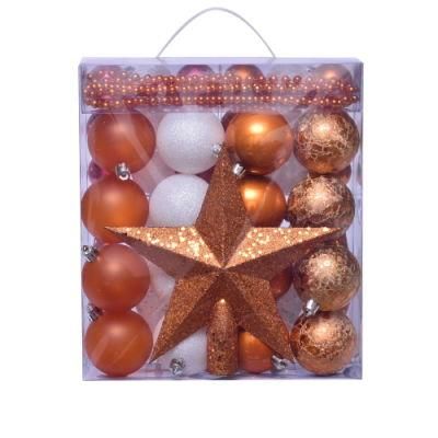 New Design Christmas Ball Set Holiday Festival Party Decoration Supplies Hook Ornament Craft Gifts