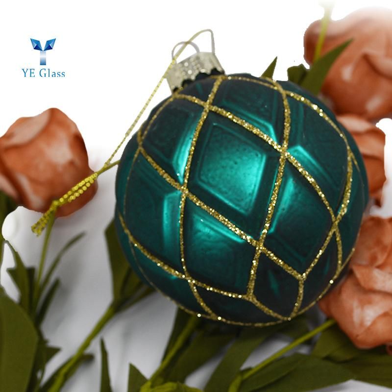 Elegant Design Borosilicate Glass Christmas Balls for Decoration